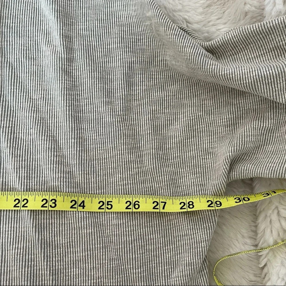 DONNI. NWT Cream Striped Pocket Open Front Cardigan One Size Women’s - Picture 8 of 13